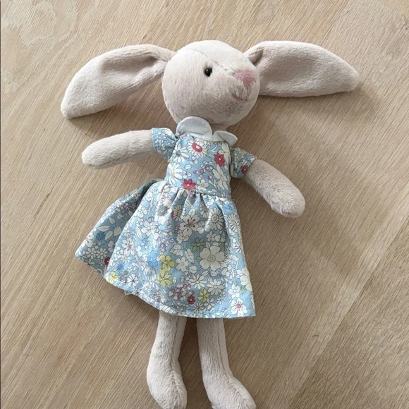 NWT Retired Floral Lottie Bunny Plush Bunny